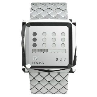 Nooka Zem Zot Mr S Mirror Silver Steel Bracelet: Watches: 