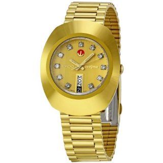 Rado Mens R12413493 Original Gold Dial Watch Watches 