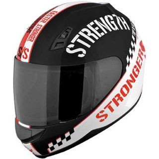   & Strength SS700 Helmet   Top Dead Center (LARGE) (RED) Automotive