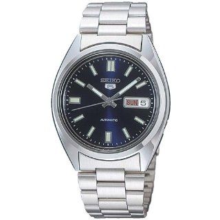  Seiko 5 Automatic Blue Dial Stainless Steel Bracelet Watch: Watches