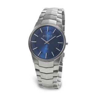 Skagen Mens 694XLTXN Titanium Bracelet Watch: Watches: 