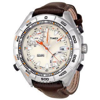 Timex Intelligent Quartz Beige Dial Altimeter Mens Watch T2N728 