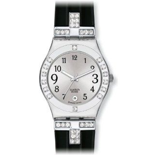 Swatch Womens YLS430C Quartz Stainless Steel Silver Dial Watch 