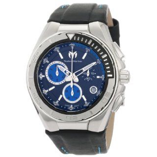 TechnoMarine Mens 110003L Cruise Steel Leather Strap Watch Watches 