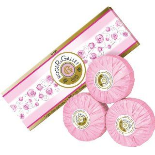 Roger & Gallet Perfumed Soap, Rose, 3 Count Beauty