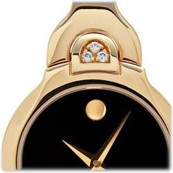 Movado Womens 605606 Kara Diamond Accented Bangle Bracelet Watch 