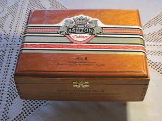 DEEP SIZED ~ QUALITY ~ Wooden Cigar Box ~ Ashton Cabinet No. 6 ~ 8x6 