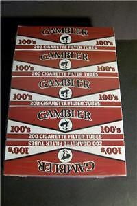 Newly listed Gambler 100S Full Flavor Cigarette Tubes 1000 Tubes RYO