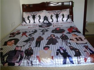 Michael Jackson MJ King Of Pop Bedding Sheet/Quilt cover/Pillowcases 
