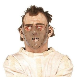 PM778045 Doctor Hannibal Lecter Latex Mask Attached Hair Vinyl Mask