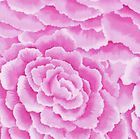 RETRO Michael Miller PETALS Fabric FQ Quilting FUNKY Floral Pink 