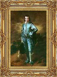 LARGE ART Painting Repro Thomas Gainsborough Blue Boy