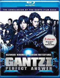 Gantz II Perfect Answer Blu ray DVD, 2012, 3 Disc Set