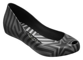 NEW MELISSA + Gareth Pugh Ultragirl Black Grey Flats Shoes $124.95 