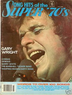 SONG HITS SUPER 70s Fall 1977 Gary Wright GENESIS MTB