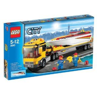 LEGO City 4643: Power Boat Transporter: .co.uk: Toys & Games