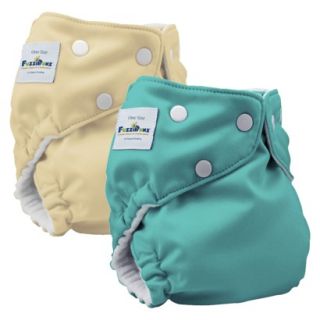 Fuzzibunz Reusable Diapers One Size Elite (2 Pack)   Spearmint 