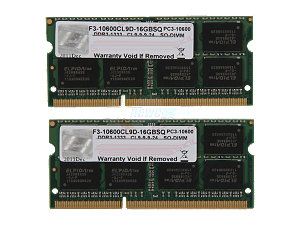 Newegg   G.SKILL 16GB (2 x 8G) 204 Pin DDR3 SO DIMM DDR3 1333 (PC3 