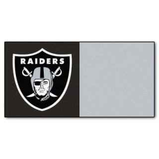 TrafficMaster Oakland Raiders 18 in. x 18 in. Carpet Tile (45 sq. ft 