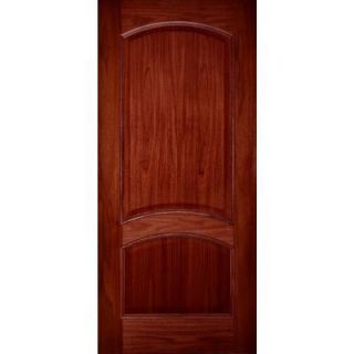 16 in. x 84 in. x 1 3/4 in. Mahogany Unfinished Solid Core Arch Slab 