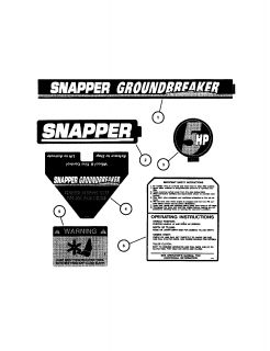 Model # IR5003B Snapper Rear tine tiller   Cultivator (9 parts)