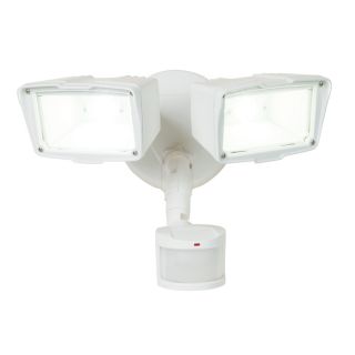 Shop Utilitech Pro 180 Degree 2 Head LED Motion Activated Flood Light 