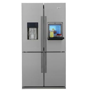 Réfrigérateur américain 4 portes GNE134620X – inox antitrace 