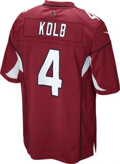 Kevin Kolb Jersey Home Red Game Replica #4 Nike Arizona Cardinals 