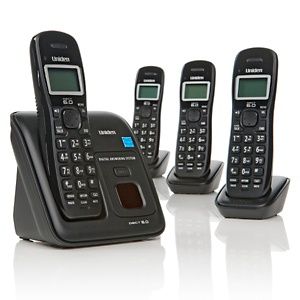 Uniden DECT 6.0 4 pack Cordless Home Phone Set with Digital Answering 