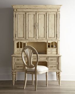 Antique White Desk, Hutch & Chair   The Horchow Collection