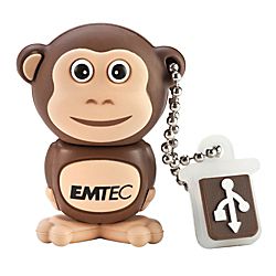 Emtec Animal Design USB 20 Flash Drive 4GB Monkey by Office Depot