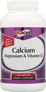 Vitacost Calcium Magnesium & Vitamin D    300 Capsules   Vitacost 