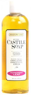 Shadow Lake Pure Castile Soap   Peppermint Leaf    16 fl oz   Vitacost 