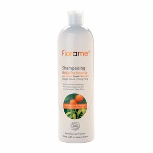 Florame Shampoo, Intense Shine, Orange + Ylang Ylang 16.9 fl.oz. (500 