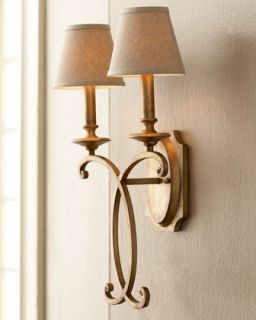 John richard Collection Rustic Bronze Sconce   The Horchow 