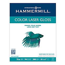 Hammermill® Color Gloss Laser Paper, 8 1/2 x 11, 32 Lb, Pack Of 300 
