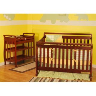 DaVinci Reagan 4 in 1 Convertible Crib with Toddler Rail in Oak 