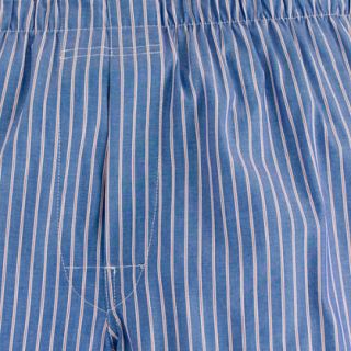 Thin stripe boxers in blue   woven boxers   Mens underwear 