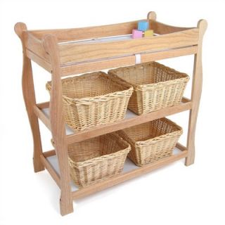 Badger Basket Natural Sleigh Style Changing Table   02212/0005X