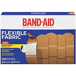 Band Aid Brand Flexible Fabric Bandages 1 x 3 Box Of 100 by Office 