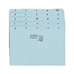 Oxford A Z Index Card Guides 6 x 9 Box Of 25 by Office Depot