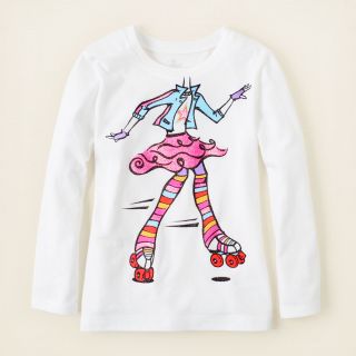 girl   graphic tees   roller skate graphic tee  Childrens Clothing 