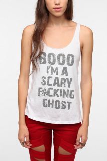 Corner Shop Boo Im A Scary Ghost Tank Top   Urban Outfitters