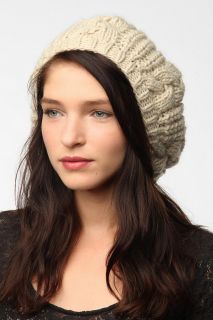 BDG Cable Knit Beret   Urban Outfitters