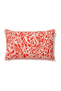 Rectangle Lotus Lace Pillow, Red   Anthropologie