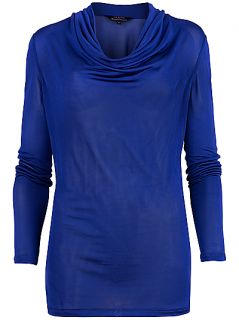 Buy Ted Baker Cowl Neck Top, Bright Blue online at JohnLewis 