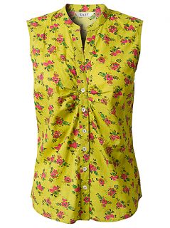 Buy East Clemence Floral Print Blouse, Citronelle online at JohnLewis 