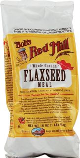 Bobs Red Mill Whole Ground Flaxseed Meal    16 oz   Vitacost 