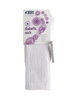 1000 Mile Diabetic Sock Medium Ladies Size 6 8.5 10127569