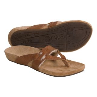 Emu Portsea Sandals   Leather Sheepskin (For Women) in Full Grain/Tan